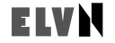 Black 'ELVN' logo on a white background