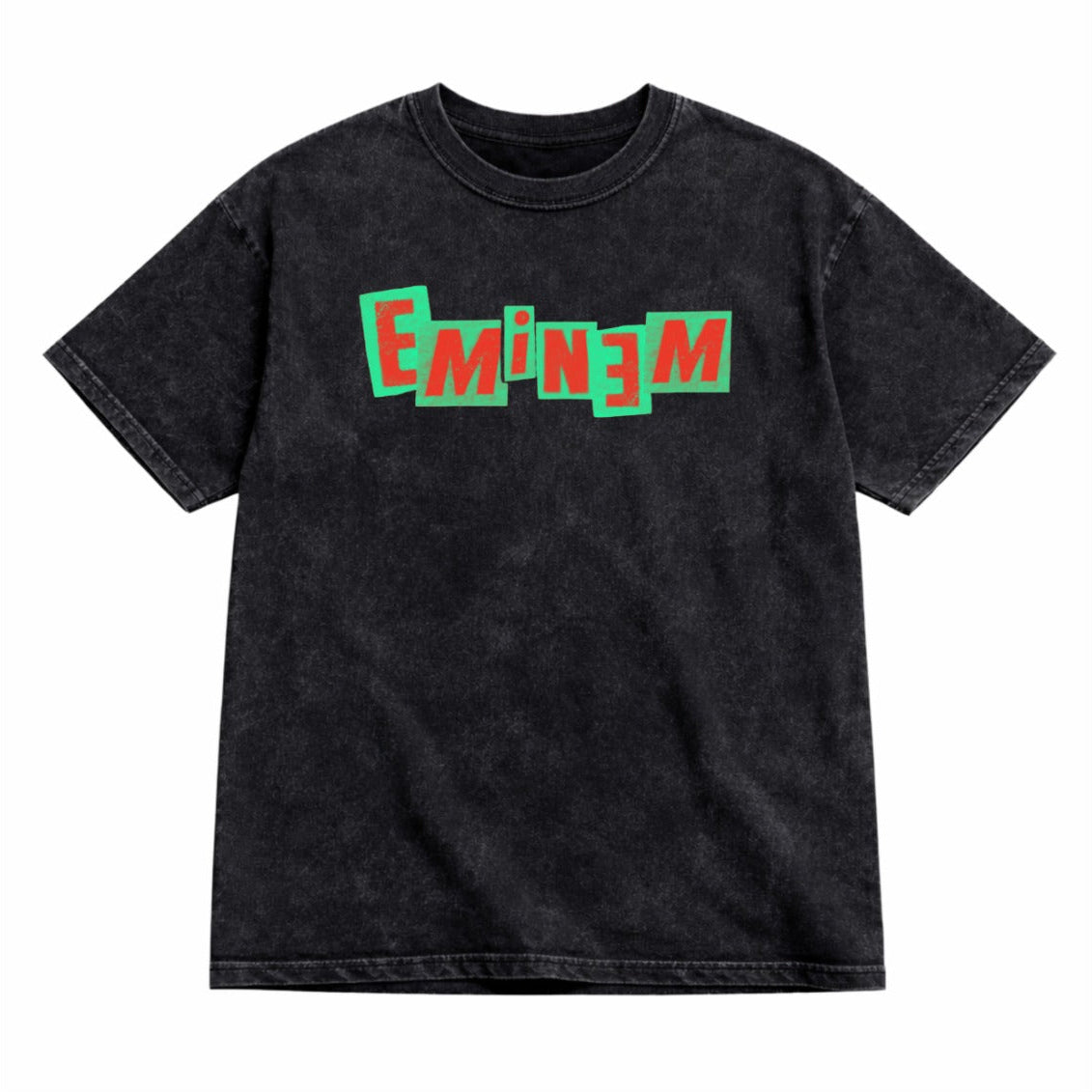 EMINEM Acid Wash Oversized Tee