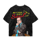 Better Saul Acid Wash Oversized Tee
