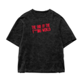 End of the World Acid Wash Oversized Tee